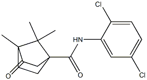 N-(2,5-dichlorophenyl)-4,7,7-trimethyl-3-oxobicyclo[2.2.1]heptane-1-carboxamide Struktur