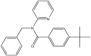 N-benzyl-4-tert-butyl-N-(2-pyridinyl)benzamide Struktur