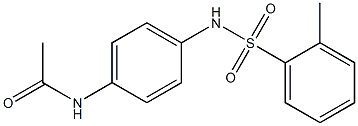 N-(4-{[(2-methylphenyl)sulfonyl]amino}phenyl)acetamide Struktur