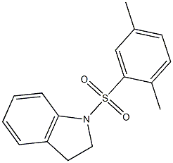 1-[(2,5-dimethylphenyl)sulfonyl]indoline Struktur