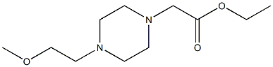 ethyl [4-(2-methoxyethyl)-1-piperazinyl]acetate Struktur