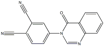 4-(4-oxo-3(4H)-quinazolinyl)phthalonitrile Struktur