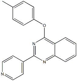 4-(4-methylphenoxy)-2-(4-pyridinyl)quinazoline Struktur