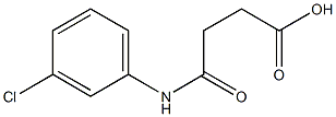 4-(3-chloroanilino)-4-oxobutanoic acid Struktur