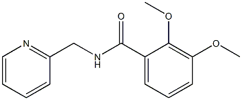 2,3-dimethoxy-N-(2-pyridinylmethyl)benzamide Struktur