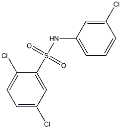 2,5-dichloro-N-(3-chlorophenyl)benzenesulfonamide Struktur