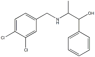 2-[(3,4-dichlorobenzyl)amino]-1-phenyl-1-propanol Struktur