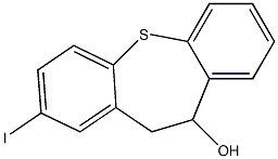 2-iodo-10,11-dihydrodibenzo[b,f]thiepin-10-ol Struktur