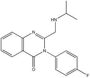 3-(4-fluorophenyl)-2-[(isopropylamino)methyl]-4(3H)-quinazolinone Struktur