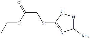 ethyl [(3-amino-1H-1,2,4-triazol-5-yl)sulfanyl]acetate Struktur