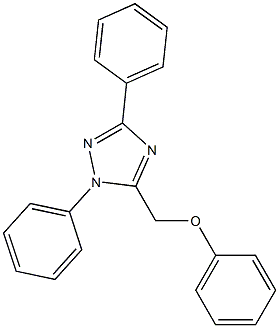 (1,3-diphenyl-1H-1,2,4-triazol-5-yl)methyl phenyl ether Struktur