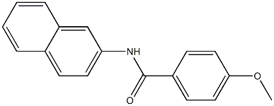 4-methoxy-N-(2-naphthyl)benzamide Struktur