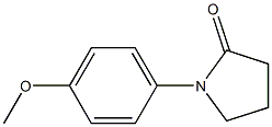 N-(4-Methoxyphenyl)-2-pyrrolidone Struktur