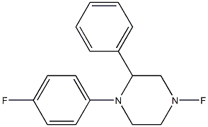 4,4'-Difluorodiphenylpiperazine Struktur