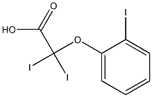 Triiodophenoxyacetic acid Struktur