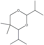 5,5-Dimethyl-2,4-diisopropyl-1,3-dioxane Struktur