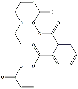 Phthalate diglycol diacrylate Struktur