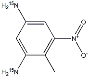 2,4-Diamino-15N2-6-nitrotoluene Struktur