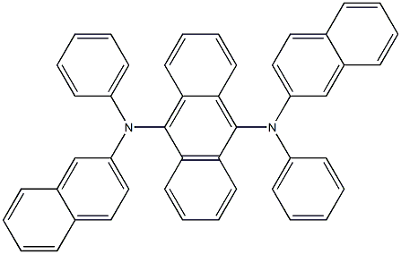 N,N'-Di-naphthalen-2-yl-N,N'-diphenyl-anthracene-9,10-diamine Struktur