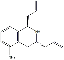 (1R,3R)-1,3-diallyl-1,2,3,4-tetrahydro-5-isoquinolinylamine Struktur