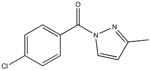 (4-chlorophenyl)(3-methyl-1H-pyrazol-1-yl)methanone Struktur