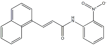 (E)-3-(1-naphthyl)-N-(2-nitrophenyl)-2-propenamide Struktur