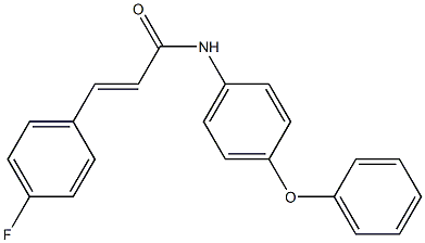 (E)-3-(4-fluorophenyl)-N-(4-phenoxyphenyl)-2-propenamide Struktur