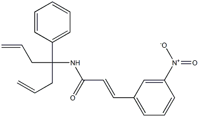 (E)-N-(1-allyl-1-phenyl-3-butenyl)-3-(3-nitrophenyl)-2-propenamide Struktur