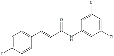 (E)-N-(3,5-dichlorophenyl)-3-(4-fluorophenyl)-2-propenamide Struktur