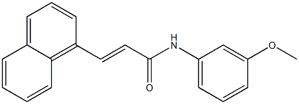 (E)-N-(3-methoxyphenyl)-3-(1-naphthyl)-2-propenamide Struktur