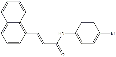 (E)-N-(4-bromophenyl)-3-(1-naphthyl)-2-propenamide Struktur