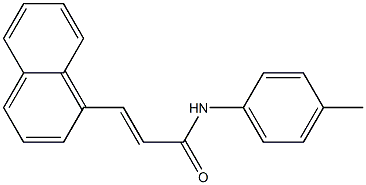 (E)-N-(4-methylphenyl)-3-(1-naphthyl)-2-propenamide Struktur