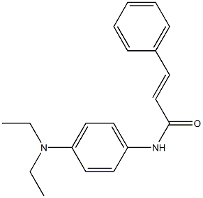 (E)-N-[4-(diethylamino)phenyl]-3-phenyl-2-propenamide Struktur