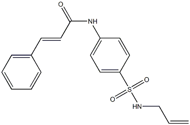 (E)-N-{4-[(allylamino)sulfonyl]phenyl}-3-phenyl-2-propenamide Struktur