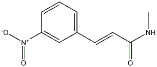 (E)-N-methyl-3-(3-nitrophenyl)-2-propenamide Struktur