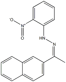 1-(2-naphthyl)-1-ethanone N-(2-nitrophenyl)hydrazone Struktur