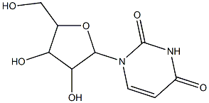 1-[3,4-dihydroxy-5-(hydroxymethyl)tetrahydro-2-furanyl]-2,4(1H,3H)-pyrimidinedione Struktur