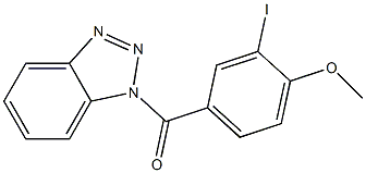 1H-1,2,3-benzotriazol-1-yl(3-iodo-4-methoxyphenyl)methanone Struktur