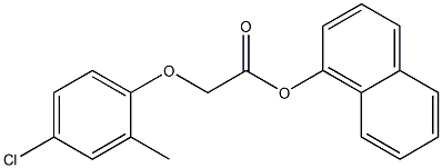 1-naphthyl 2-(4-chloro-2-methylphenoxy)acetate Struktur