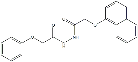 2-(1-naphthyloxy)-N'-(2-phenoxyacetyl)acetohydrazide Struktur