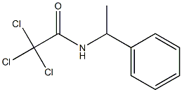 2,2,2-trichloro-N-(1-phenylethyl)acetamide Struktur