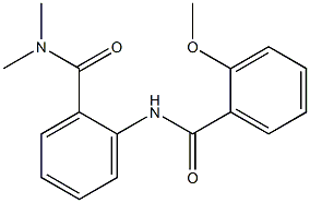 2-[(2-methoxybenzoyl)amino]-N,N-dimethylbenzamide Struktur