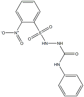 2-[(2-nitrophenyl)sulfonyl]-N-phenyl-1-hydrazinecarboxamide Struktur