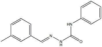 2-[(E)-(3-methylphenyl)methylidene]-N-phenyl-1-hydrazinecarboxamide Struktur