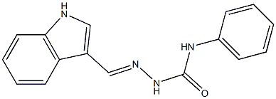 2-[(E)-1H-indol-3-ylmethylidene]-N-phenyl-1-hydrazinecarboxamide Struktur