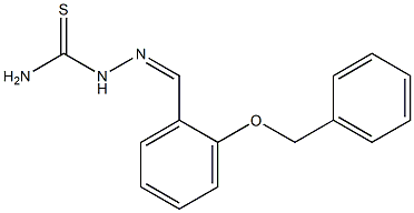 2-{(Z)-[2-(benzyloxy)phenyl]methylidene}-1-hydrazinecarbothioamide Struktur