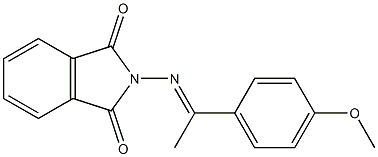 2-{[(E)-1-(4-methoxyphenyl)ethylidene]amino}-1H-isoindole-1,3(2H)-dione Struktur