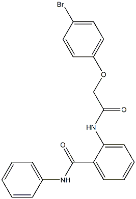 2-{[2-(4-bromophenoxy)acetyl]amino}-N-phenylbenzamide Struktur