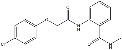 2-{[2-(4-chlorophenoxy)acetyl]amino}-N-methylbenzamide Struktur