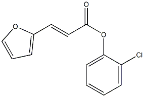 2-chlorophenyl (E)-3-(2-furyl)-2-propenoate Struktur